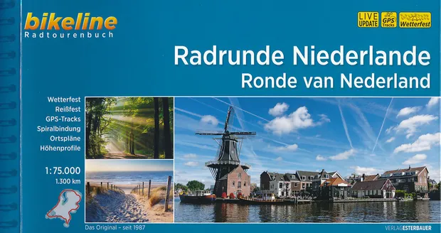 Fietsgids Bikeline Ronde van Nederland - Radrunde Niederlande | Esterb