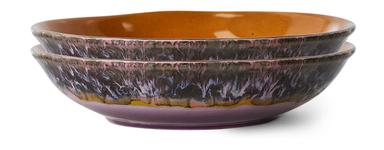 70s ceramics: curry bowls, daybreak (set of 2)