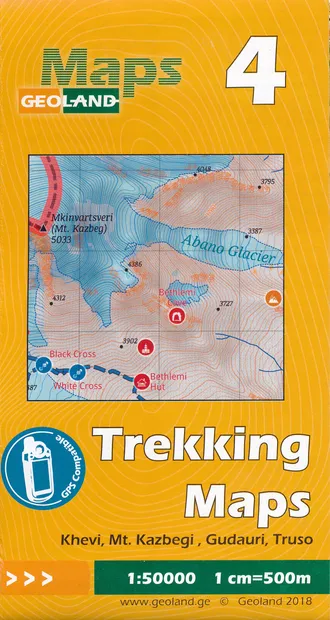 Wandelkaart - Topografische kaart 04 Khevi - Mt. Kazbegi - Gudauri - T