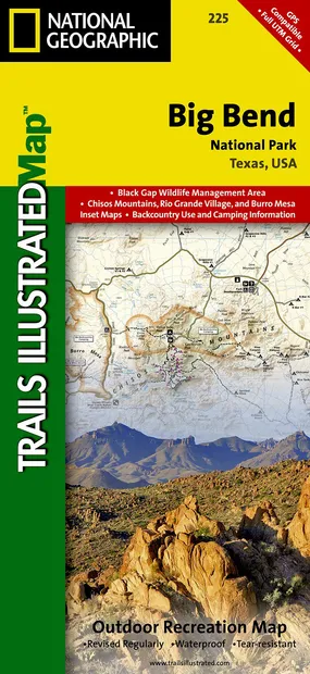 Wandelkaart - Topografische kaart 225 Big Bend National Park | Nationa