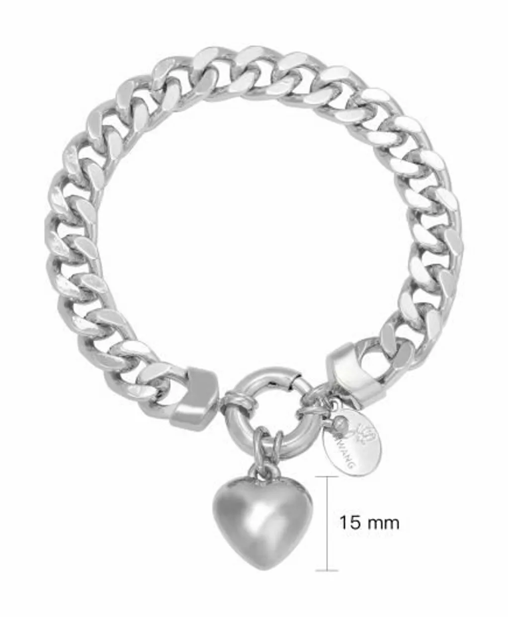Bracelet chain opal silver