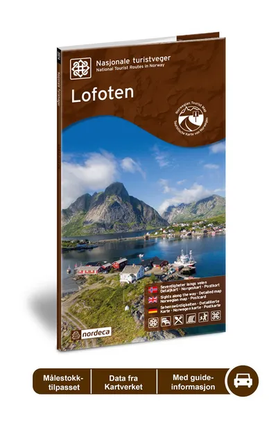 Wegenkaart - landkaart 14 Nasjonale Turistveger Lofoten | Nordeca