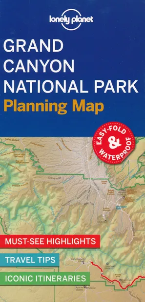 Wegenkaart - landkaart Planning Map Grand Canyon National Park | Lonel