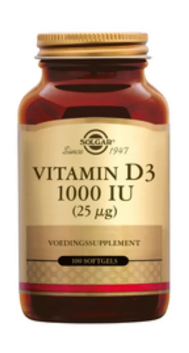 Vitamine D3 1000 IU- 250 softgels (Uit visleverolie (25 mcg))