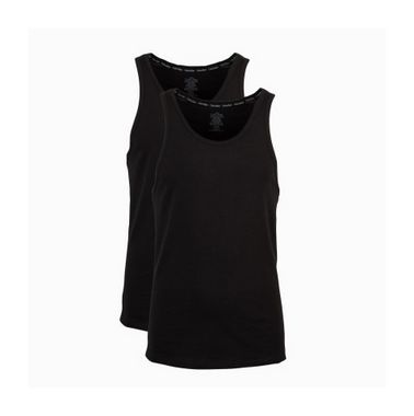 Tank top zwart 2-pack