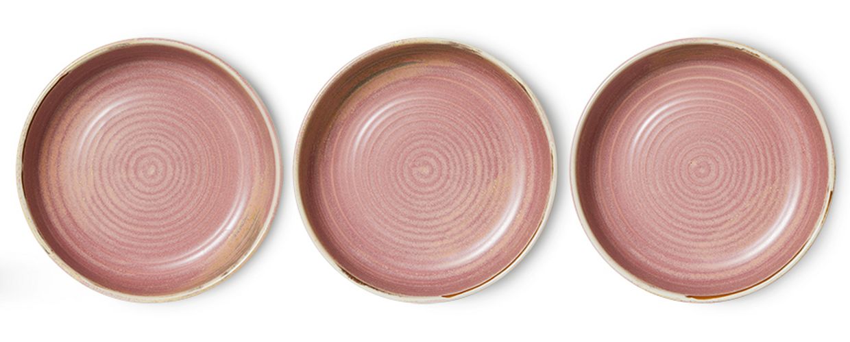 Chef ceramics: deep plate L, rustic pink