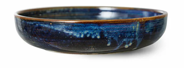Chef ceramics: deep plate L, rustic blue