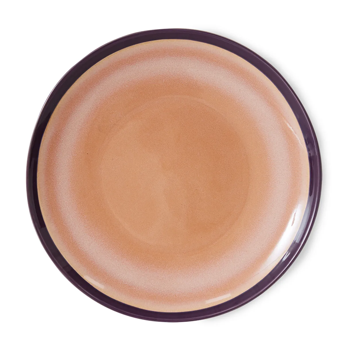 70s ceramics: dinner plates, bedrock (set of 2)