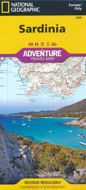 Wegenkaart - landkaart 3309 Sardinia - Sardinië | National Geographic
