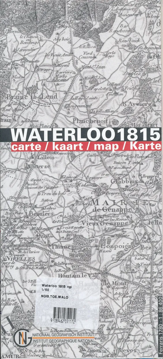 Historische Kaart Waterloo 1815 | NGI - Nationaal Geografisch Instituu