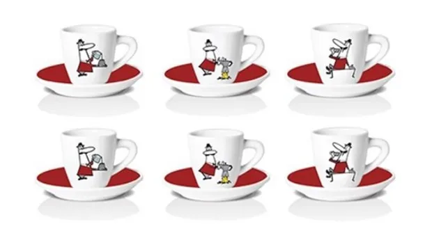 Schoteltjes voor koffiekopjes Douwe Egberts universeel wit