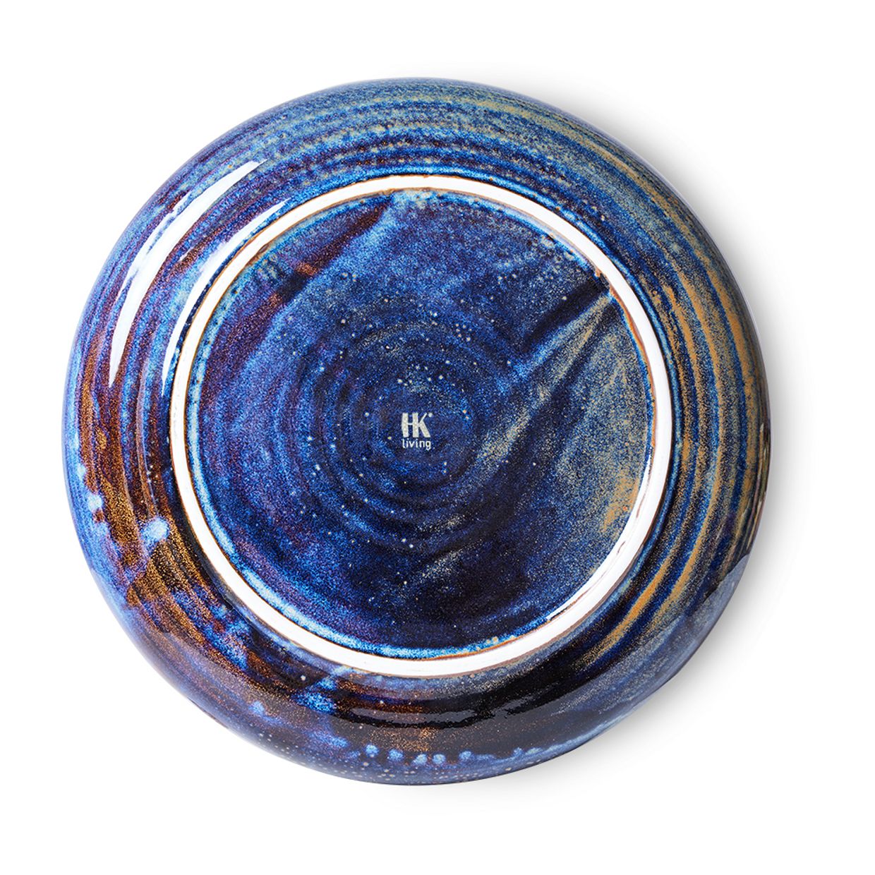 Chef ceramics: dinner plate, rustic blue
