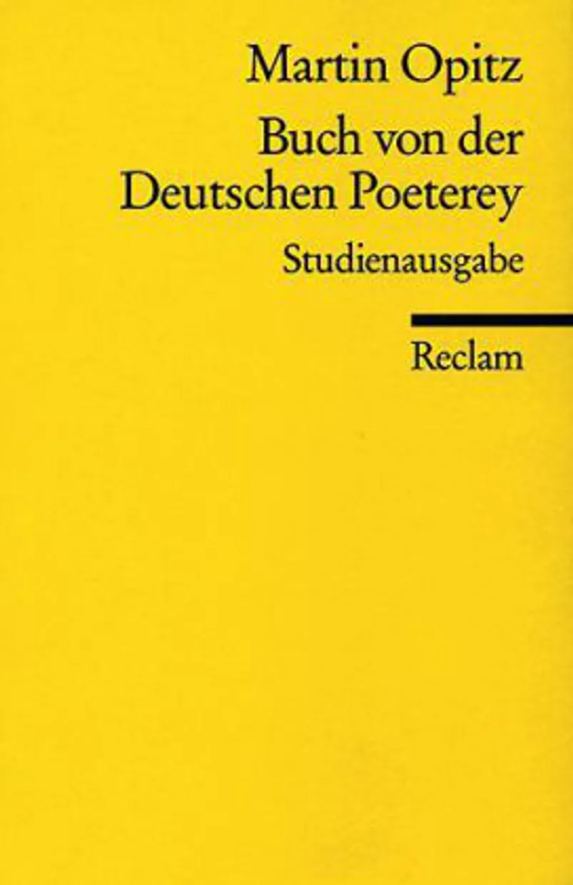 Buch von der Deutschen Poeterey