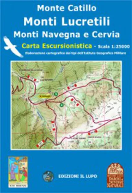 Wandelkaart 05 Monte Catillo - Monti Lucretili - Monte Navegna - Cervi