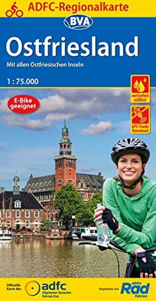 Fietskaart ADFC Regionalkarte Ostfriesland | BVA