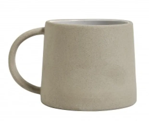 Matt Ceramic Mug Light Grey (dishwasher safe)