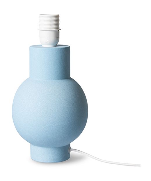 Ceramic lamp base ice blue