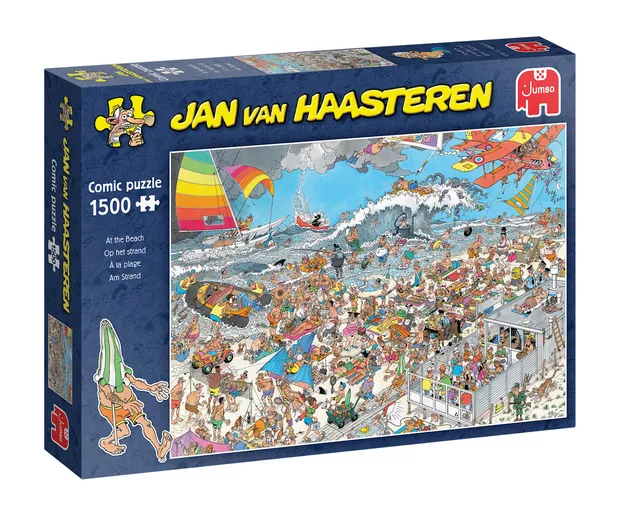 Jan van Haasteren - Op het strand (1500 stukjes)