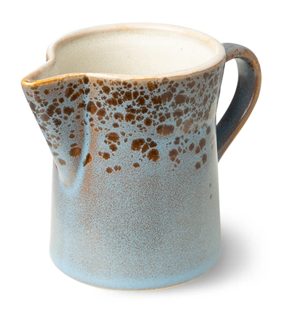 70s ceramics: milk jug & sugar pot, berry/peat