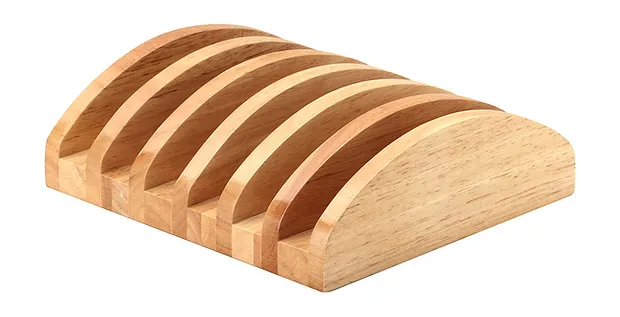 Snijplankhouder rubberwood (max 2cm)