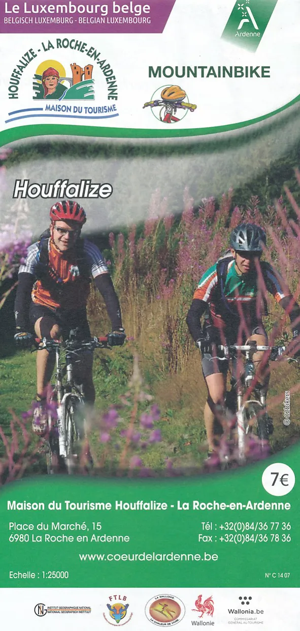 Fietskaart VTT Mountainbike Houffalize | NGI - Nationaal Geografisch I