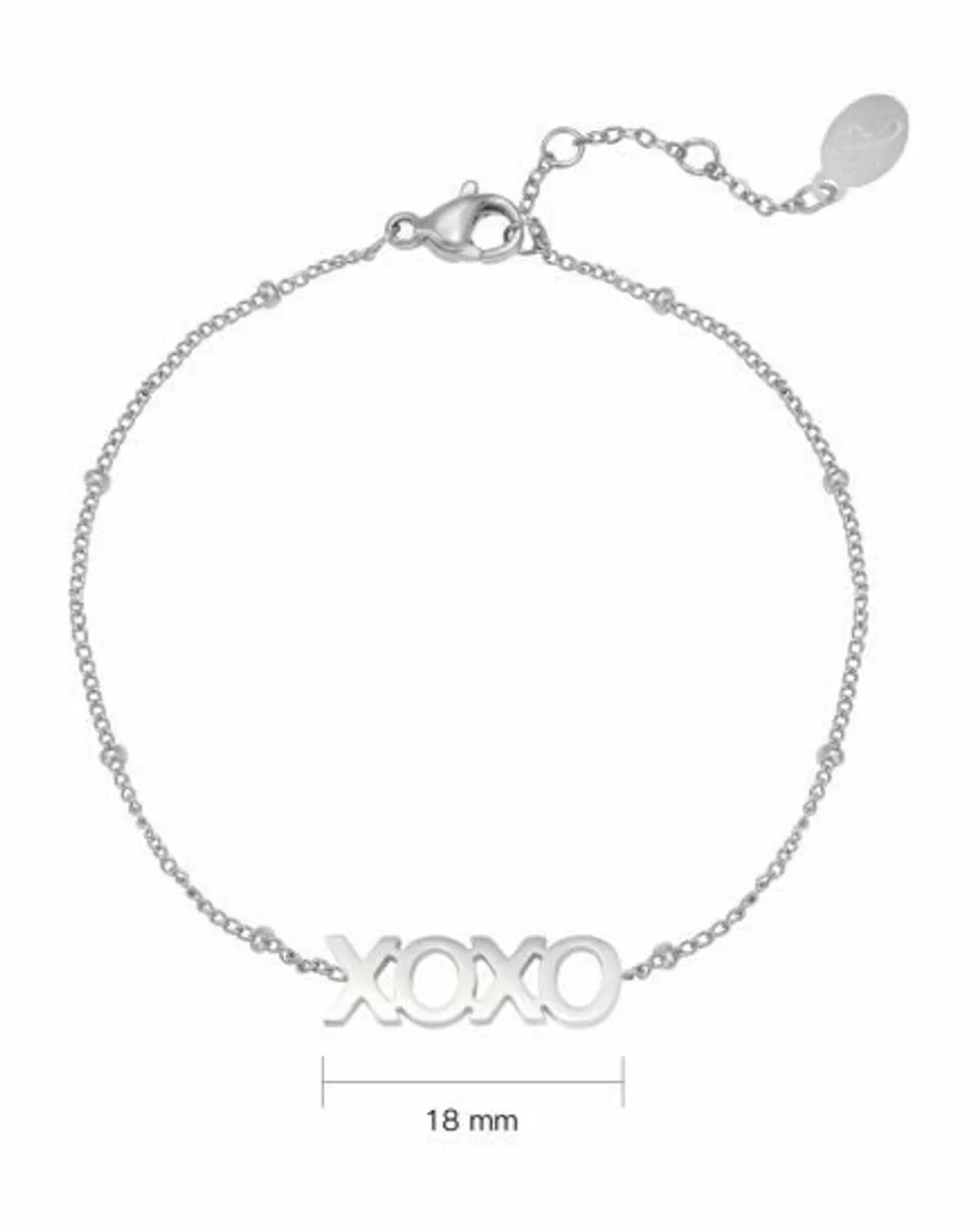 Bracelet dotted XOXO silver