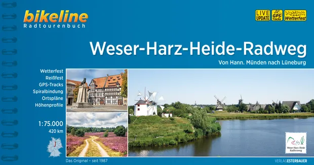 Fietsgids Bikeline Weser Harz Heide Radweg | Esterbauer