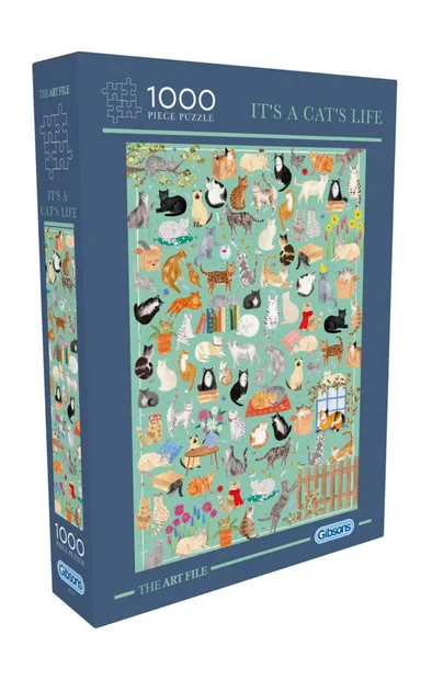 Puzzel - The Art File: It's a Cat's Life (1000)
