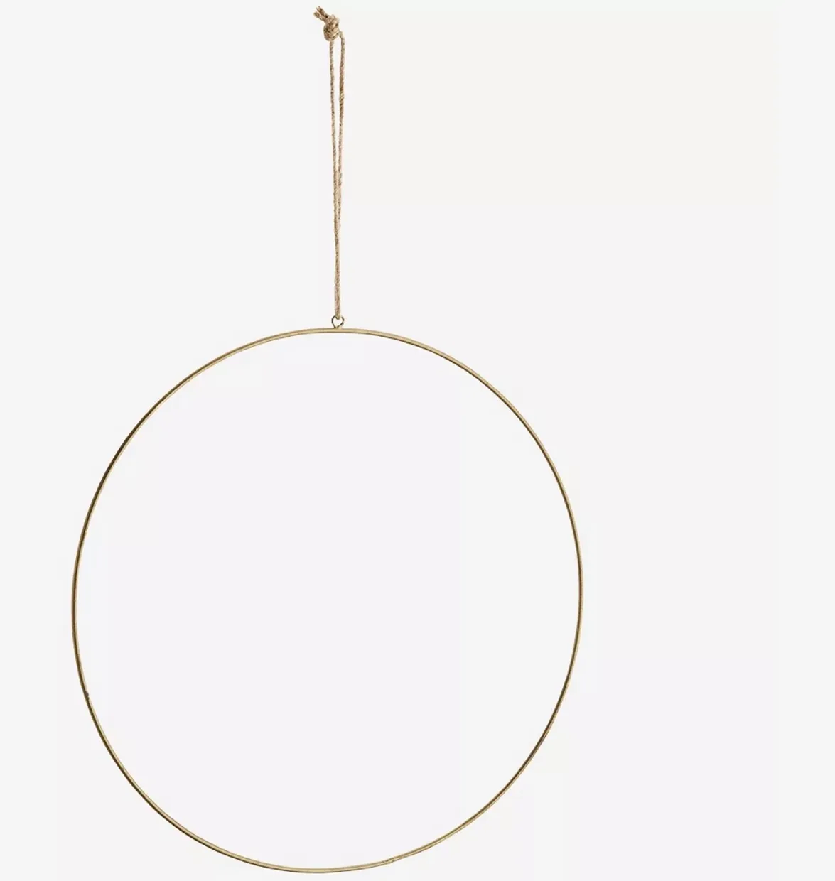 Wire ring geverfd goud 40cm