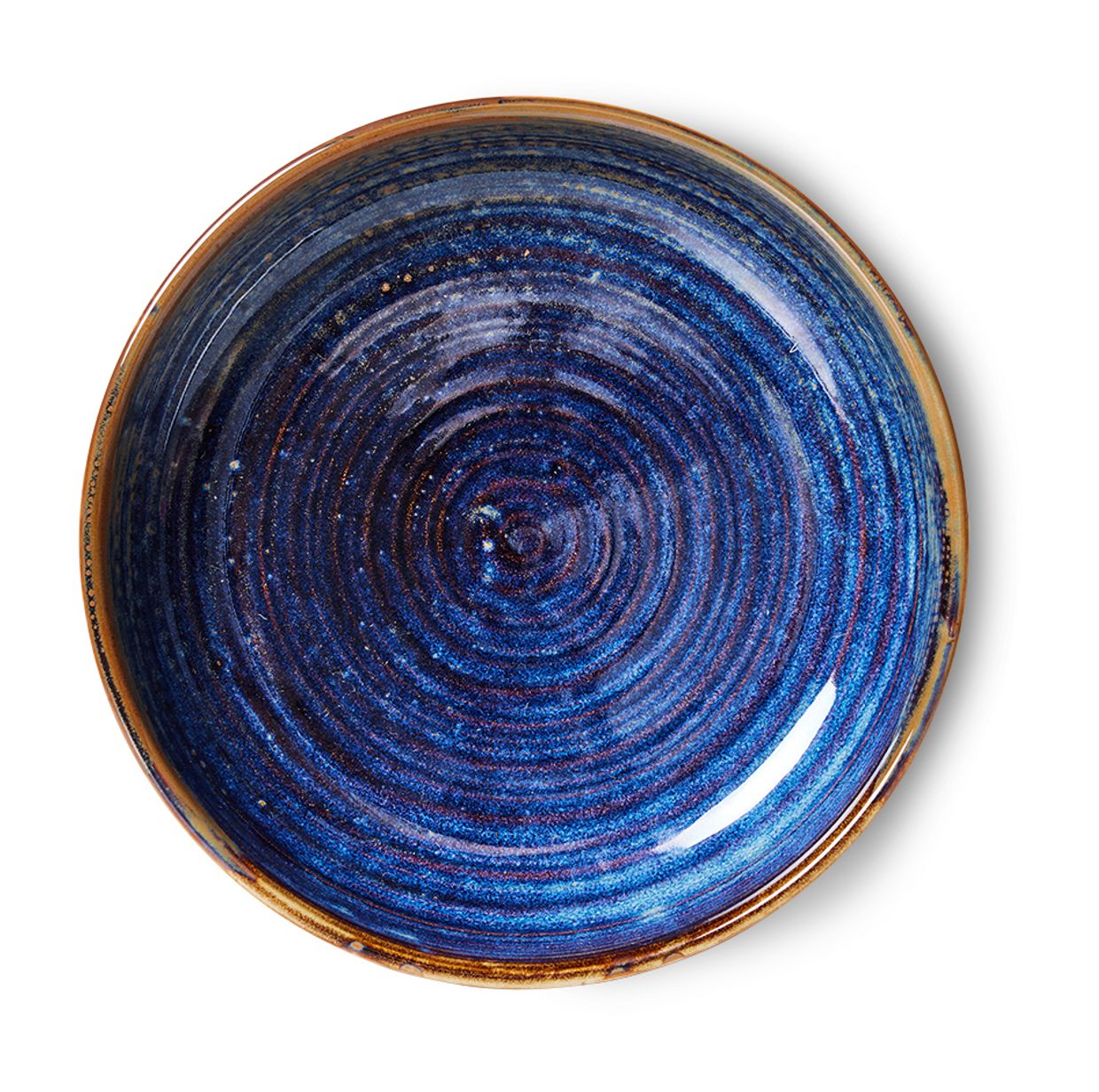 Chef ceramics: deep plate L, rustic blue