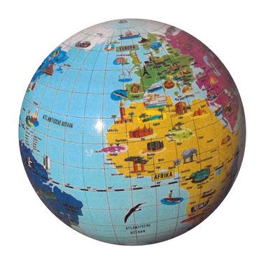 Opblaasbare wereldbol - globe De wondere wereld | Caly Toys