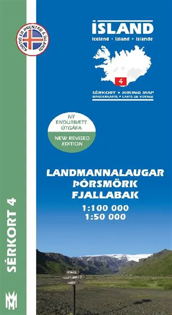 Wandelkaart 04 Serkort Landmannalaugar - Þórsmörk - Fjallabak - Eyjafj
