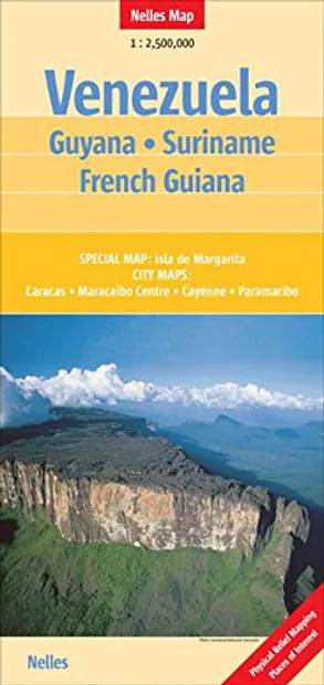 Wegenkaart - landkaart Venezuela, Guyana, Suriname & Frans Guyana  | N