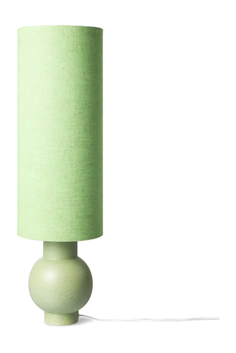 Ceramic lamp base pistachio green