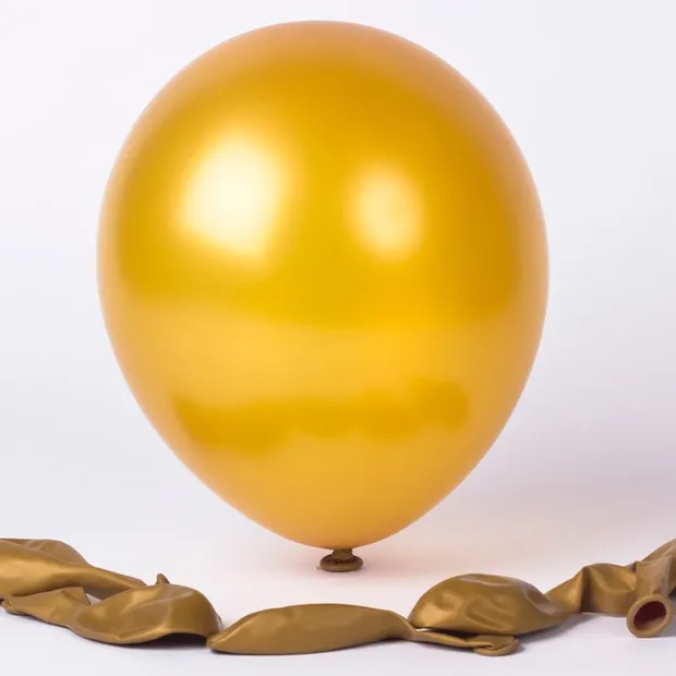 100 ballonnen goud metallic