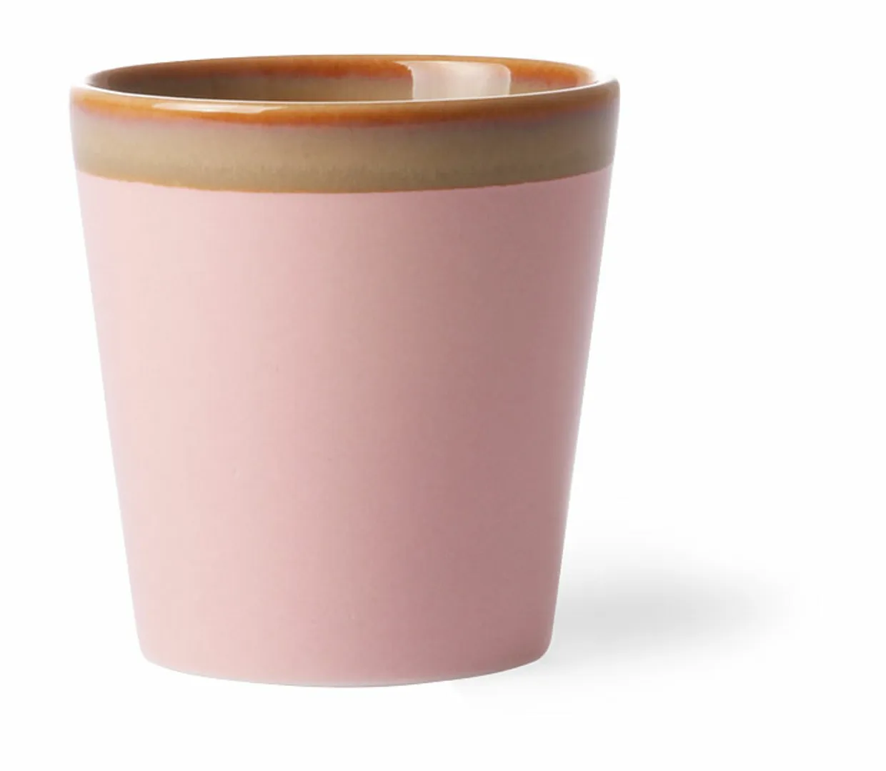 70s ceramics: coffee mug, pink