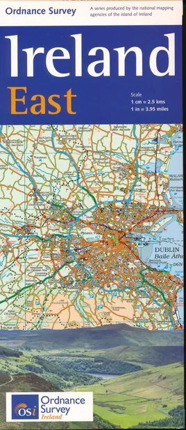 Wegenkaart - landkaart Ireland East ( Ierland ) | Ordnance Survey Irel