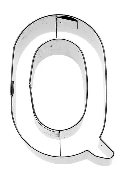 Uitsteekvorm Letter Q 6 cm