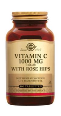 Vitamine c with rose hips 1000mg 100 tabletten