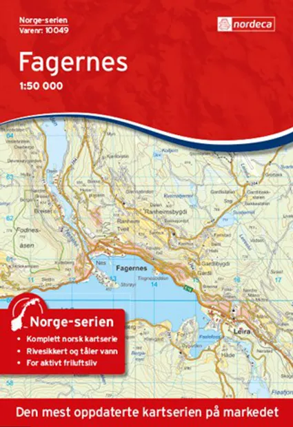 Wandelkaart - Topografische kaart 10049 Norge Serien Fagernes | Nordec