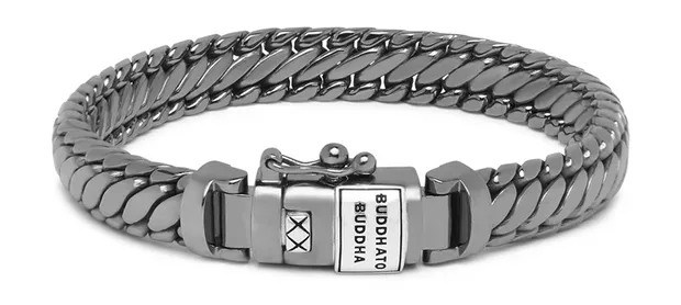 Black Rhodium Heritage Ben XS Armband BTBJ070BRSS-E+ (Lengte: 20.00 cm)