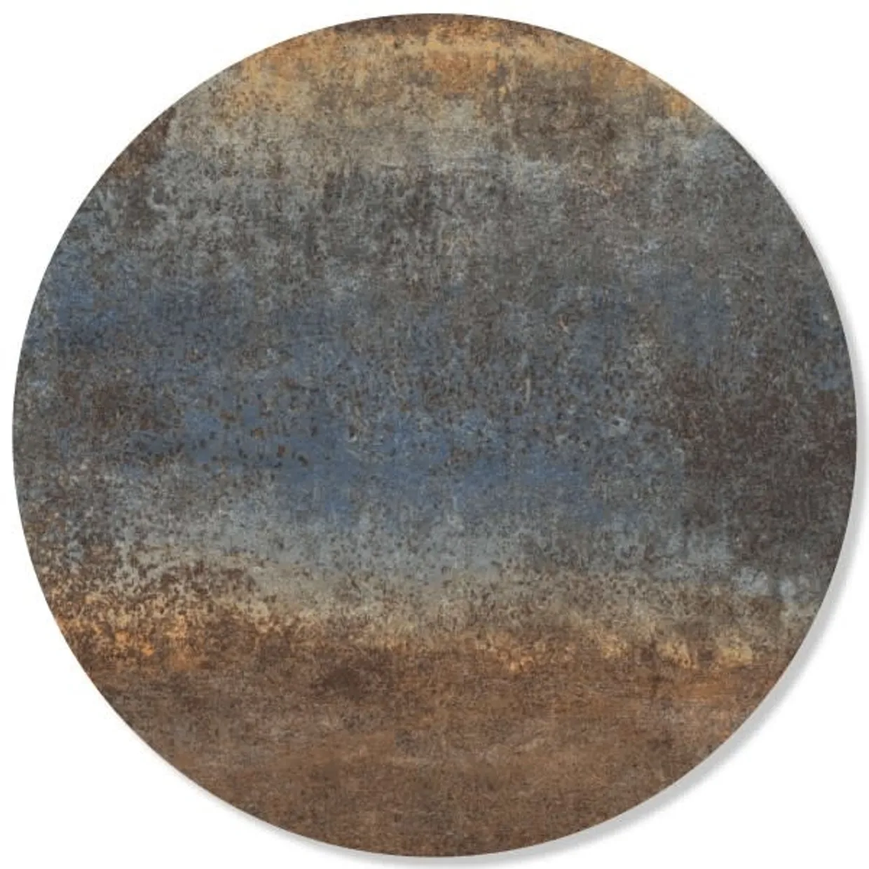 Magnetic Sticker - Rusty Metal - Steel Blue