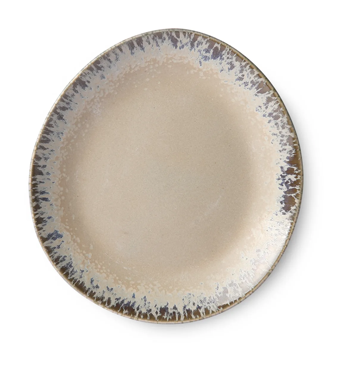 70s ceramics: side plates, bark (set of 2)