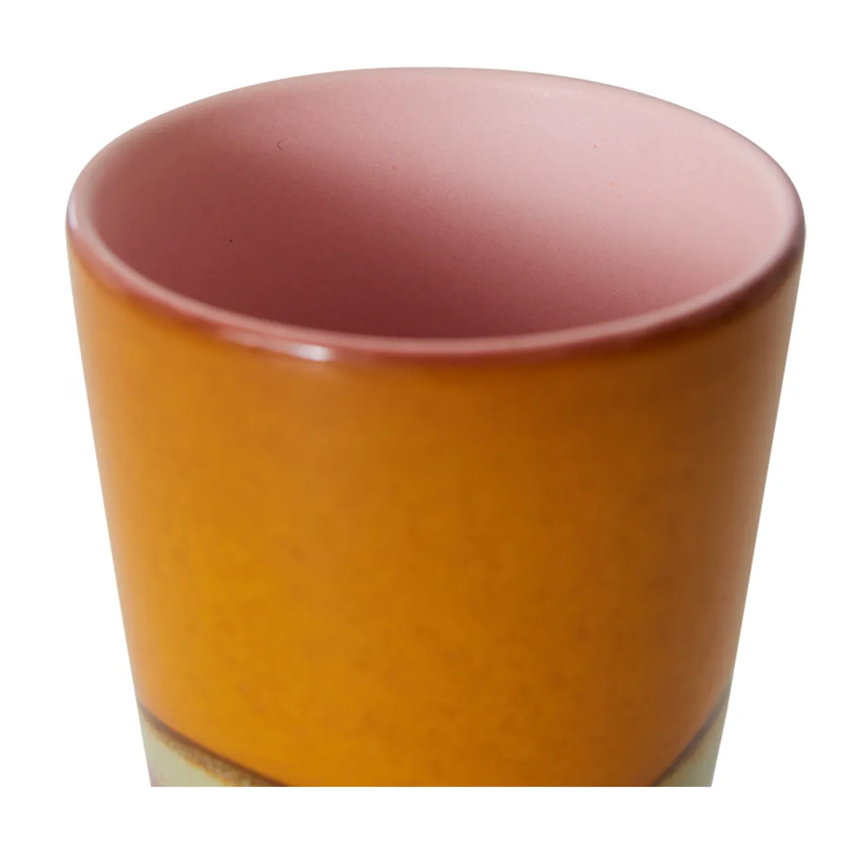 70s ceramics: latte mug, clay