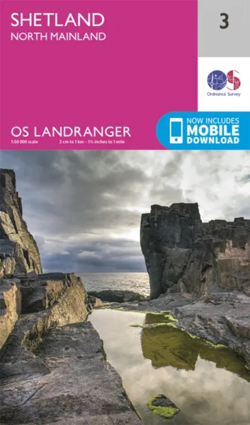 Wandelkaart - Topografische kaart 003 Landranger  Shetland - North Mai
