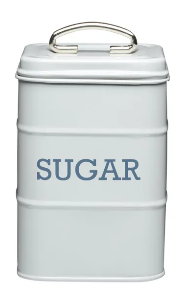 Bewaarblik 'Sugar' Lichtgrijs 11 x 17 cm