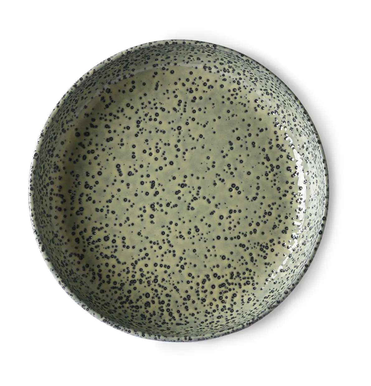Gradient ceramics: deep plate green (set of 2)