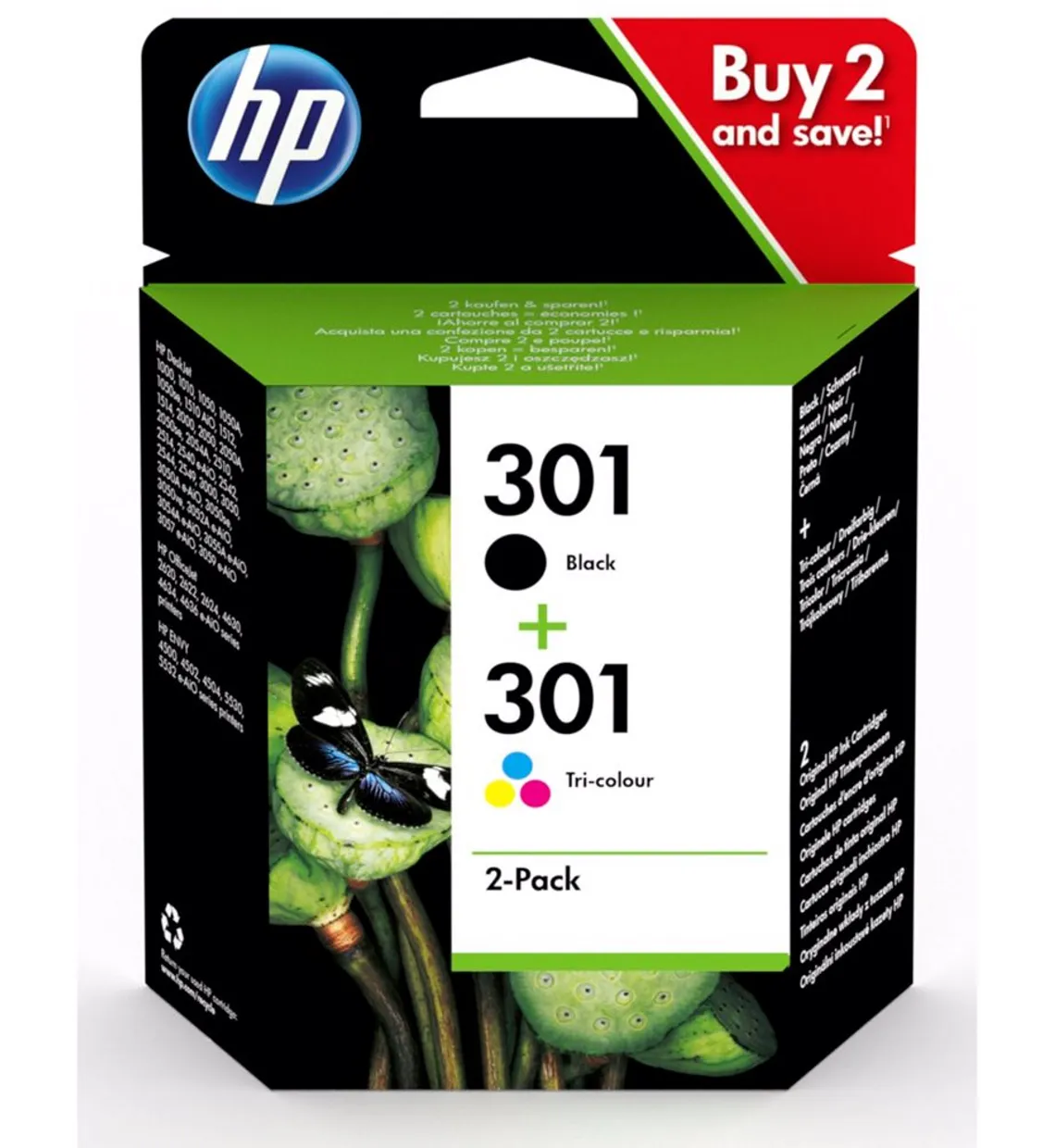 HP 301 XL combo pack zwart + kleur