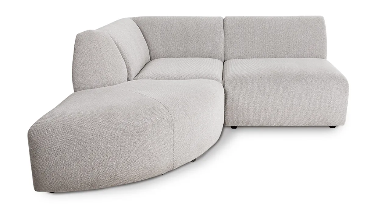 Jax couch: element right corner, sneak, light grey