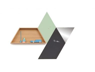 Elementiles Set met spiegel, kastje, krijtbord en magneetbord